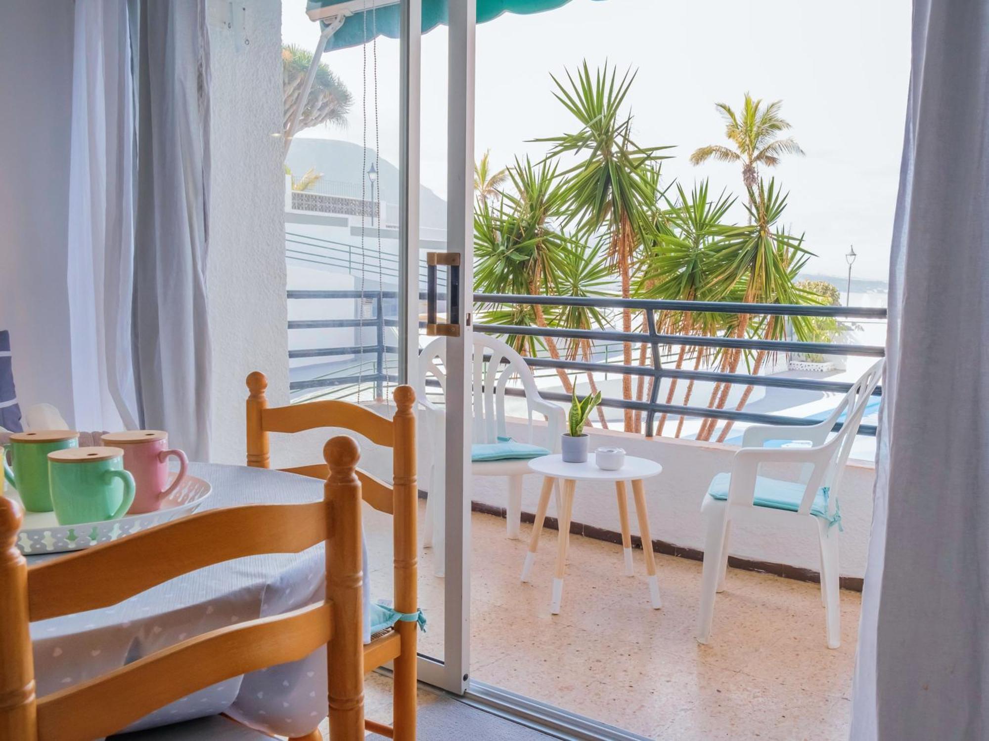 Live Punta Columbus Pool & Beach Front Punta Del Hidalgo Extérieur photo